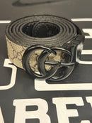 Cinto Gucci Estampado Black Inside Fivela GG Preta - Pronta Entrega