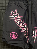 Short Hellstar Waxed Nylon Athletic Black - Pronta Entrega