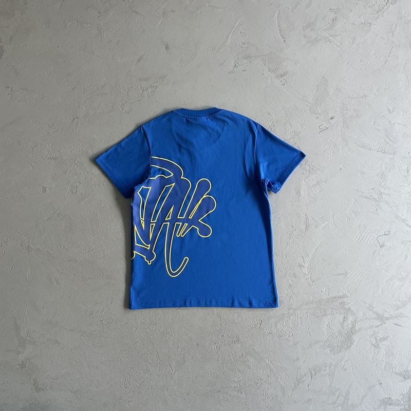Conjunto Shorts Synaworld Azul/Amarelo - Encomenda