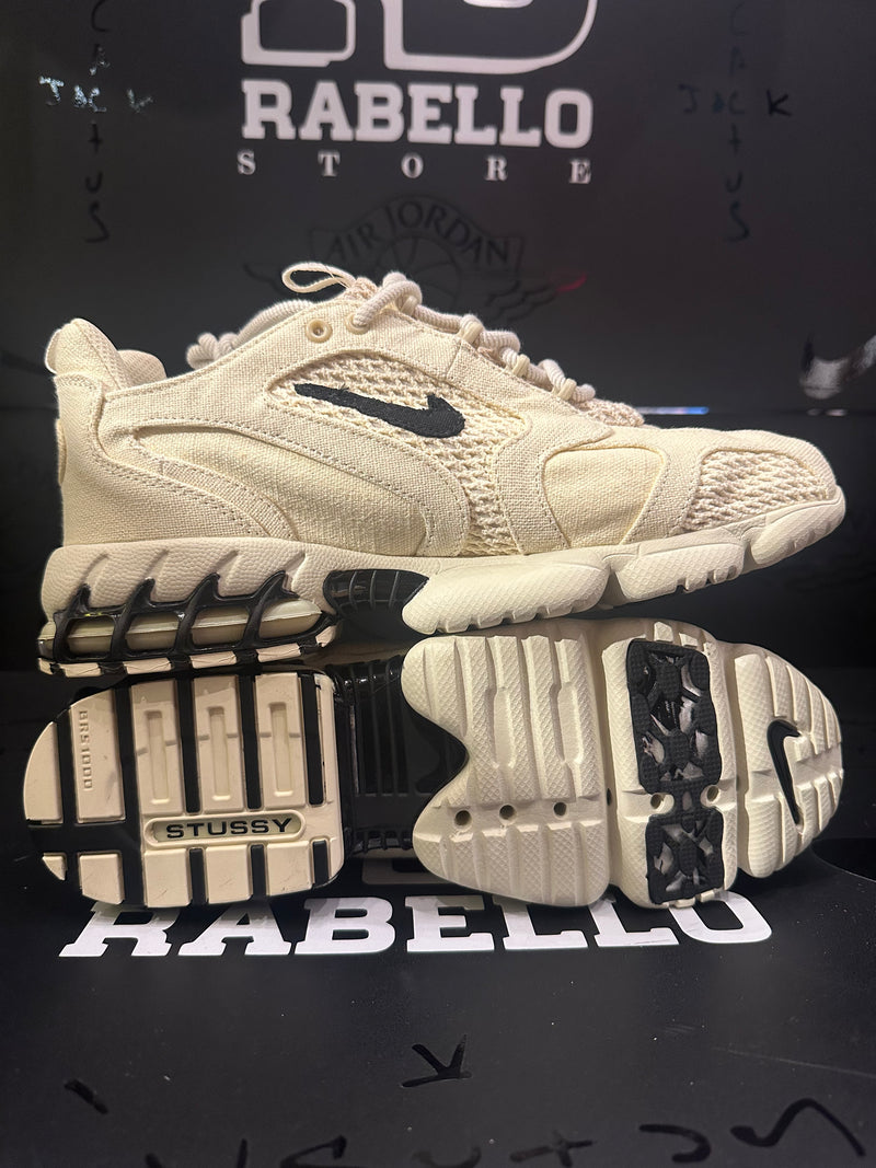 Tênis Nike x Stussy Air Zoom Spiridon Cage 2 Fossil/Black- Pronta Entrega
