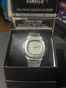 Relógio Patek Philippe Silver Fundo Branco - Pronta Entrega