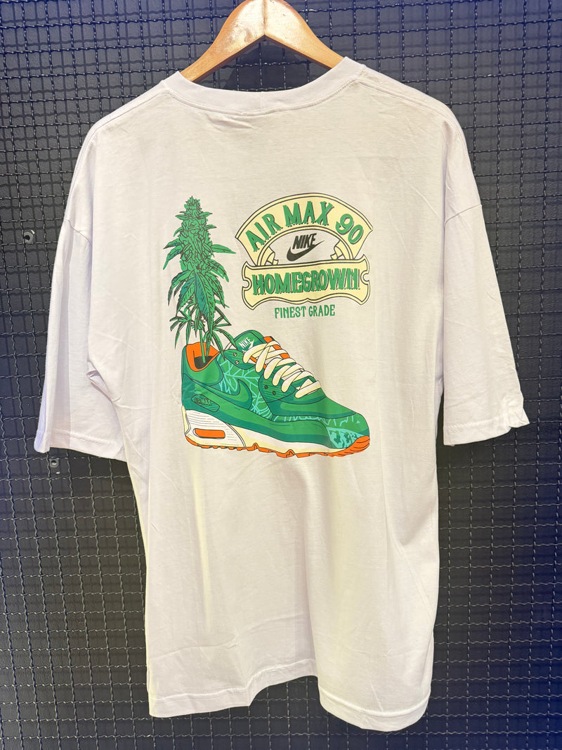 Camiseta Nike Oversized Air Max 90 Homegrown Branca - Pronta Entrega