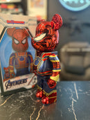 Bearbrick Iron Spider 400% Marvel Toy Boneco Colecionável 28cm - Pronta Entrega