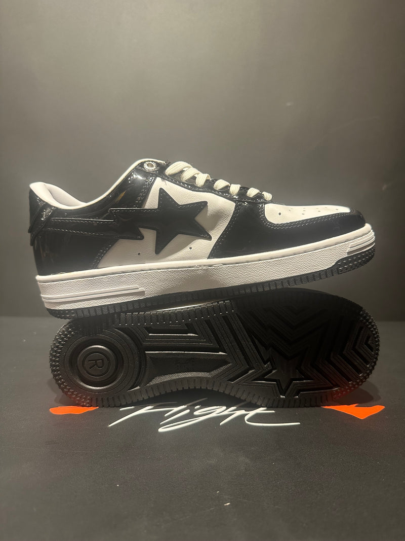 Tênis BAPE STA Low White/Black - Pronta Entrega