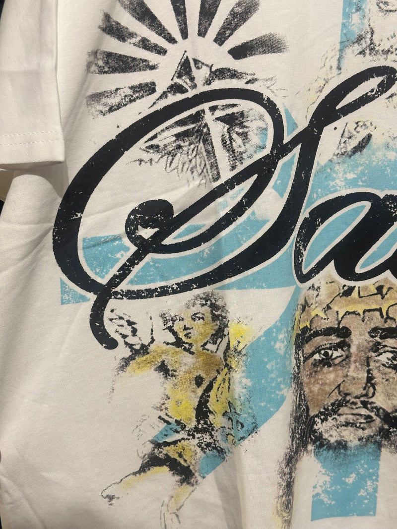 Camiseta Saint “Faces of God” White - Pronta Entrega