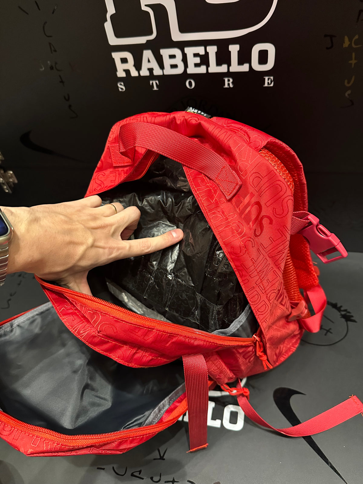 Mochila Supreme 19SS BackPack Vermelha Red - Pronta Entrega