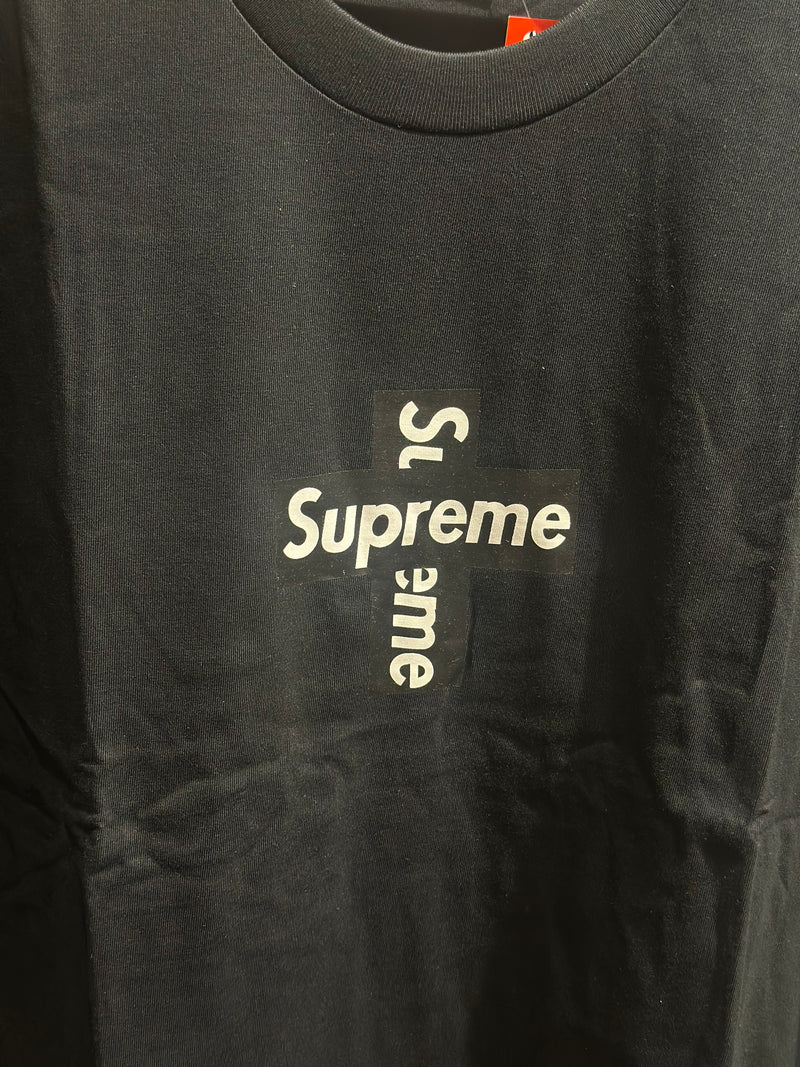 Camiseta SUPREME Cross Box Logo Preta - Pronta Entrega