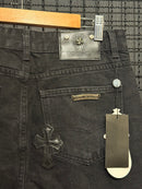 Calça Jeans Black Chrome Hearts X Comme Des Garçons MultiCruz Black - Pronta Entrega