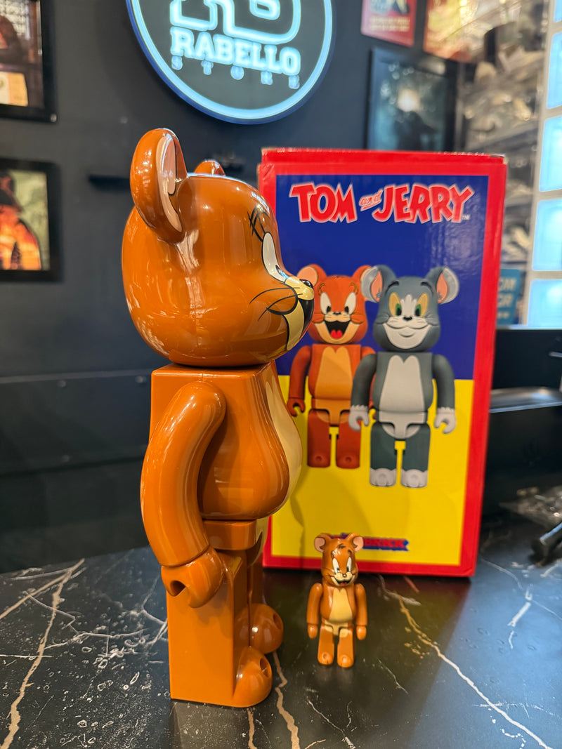 Bearbrick Bear Jerry: Tom & Jerry 400% Medicom Toy Boneco Colecionável 28cm - Pronta Entrega