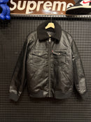 Jaqueta Couro Levi’s Gola Sherpa Black - Pronta Entrega