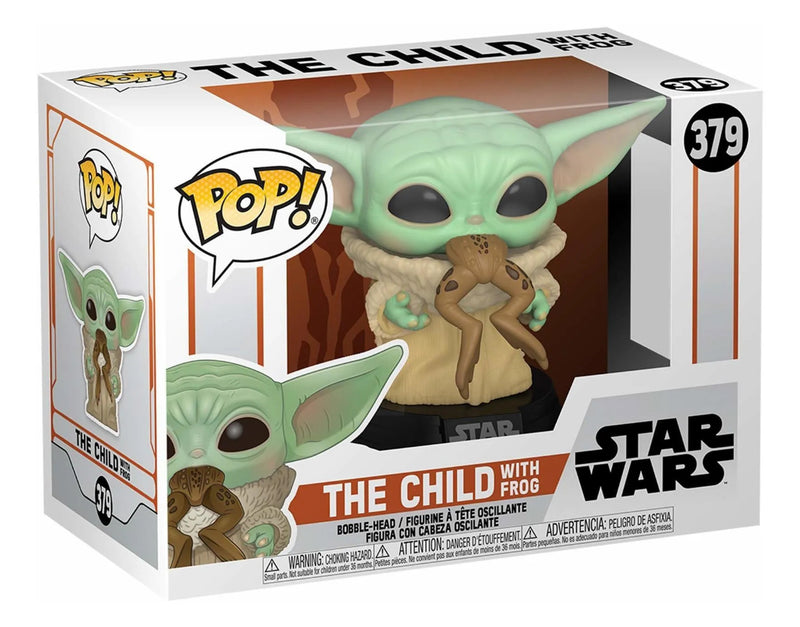Funko Pop! Star Wars Baby Yoda With Frog Figure #379 - Pronta Entrega