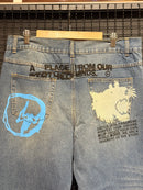Calça Jeans Travis Scott Cactus Jack x Fragment Design - Pronta Entrega