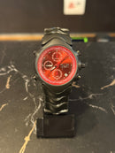 Relógio Oakley GMT Black Fundo Vermelho - Pronta Entrega