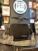 Bolsa Off-White Cross Body Industrial All Black - Pronta Entrega