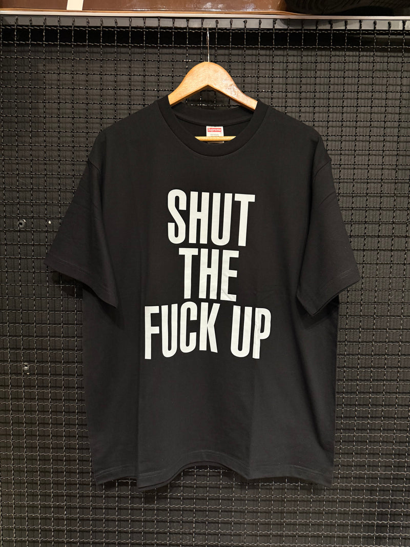 Camiseta Supreme “Shut The Fuck Up” Black - Pronta Entrega