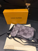 Bolsa Louis Vuitton Bag Trio Messenger Cobalt Cinza Preto - Pronta Entrega