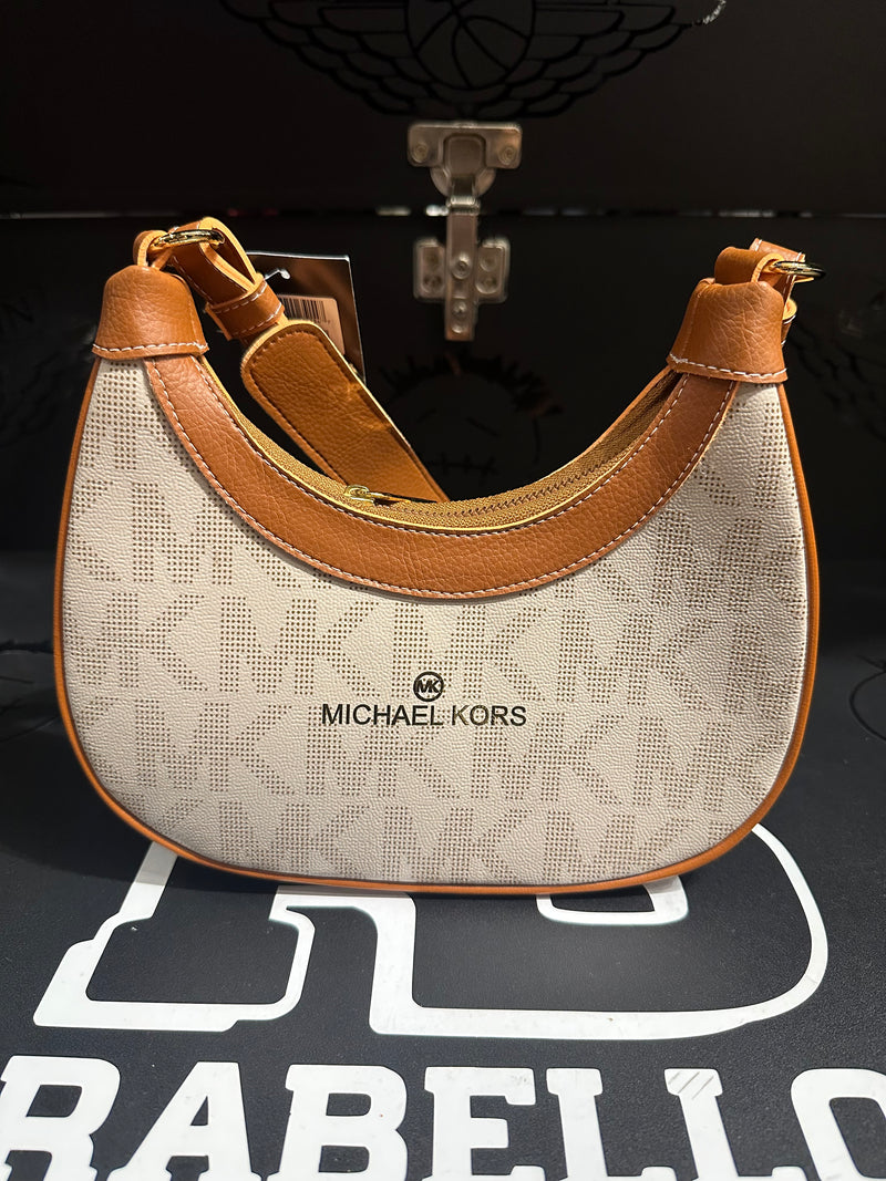 Bolsa Michael Kors MK Logo Premium Bege - Pronta Entrega