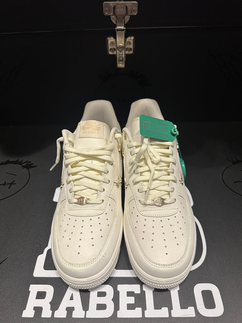 Tênis Nike Air Force 1 Low LX CN Sail Gold Mini Swooshes - Pronta Entrega