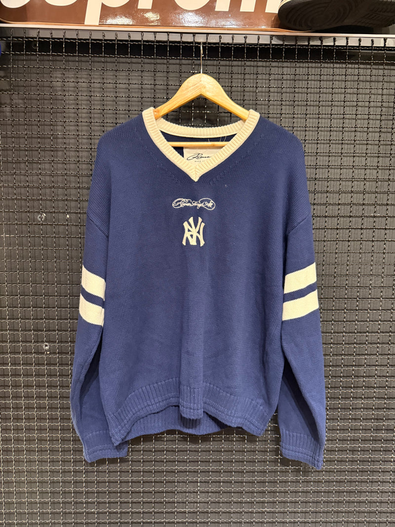 Suéter Reaven x New York Yankees Blue - Pronta Entrega