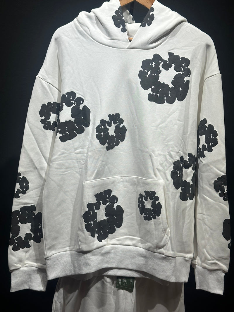 Conjunto Denim Tears White/Black Moletom + Calça - Pronta Entrega