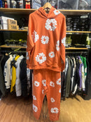 Conjunto Denim Tears Orange Moletom + Calça - Pronta Entrega