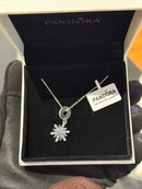 Colar Pandora Floco de Neve Prata 925 Tamanho 45 CM - Pronta Entrega