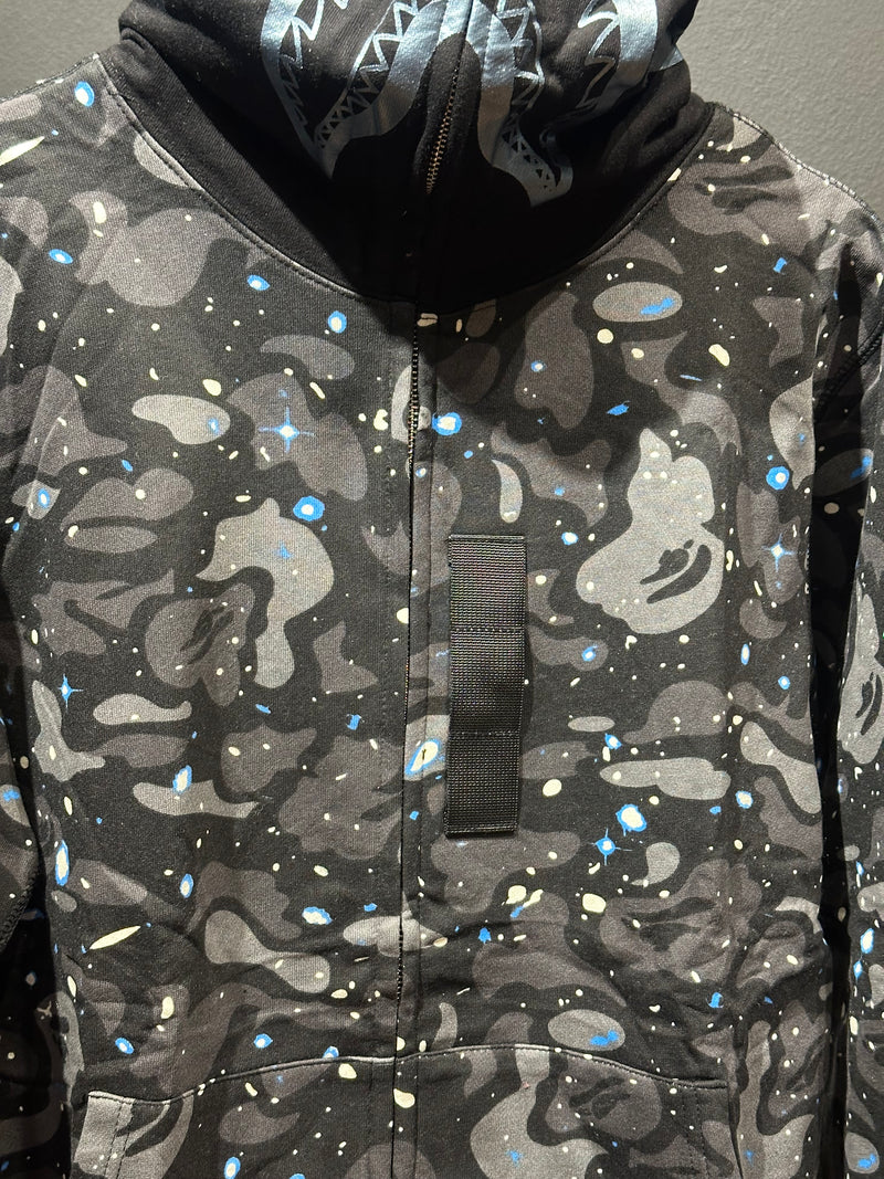 Jaqueta Bape Camo Shark Black Full Zip - Pronta Entrega