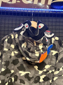 Jaqueta BAPE Shark Camo Black White  Duo Hoodie Black - Pronta Entrega