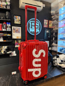 Supreme Mala de Bordo 55x40x20 Aluminium Vermelha - Pronta Entrega