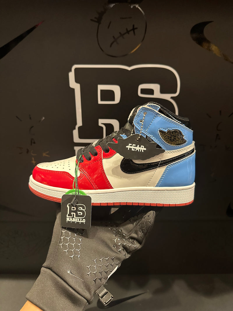 Tênis Air Jordan 1 High Fearless UNC Chicago - Pronta Entrega