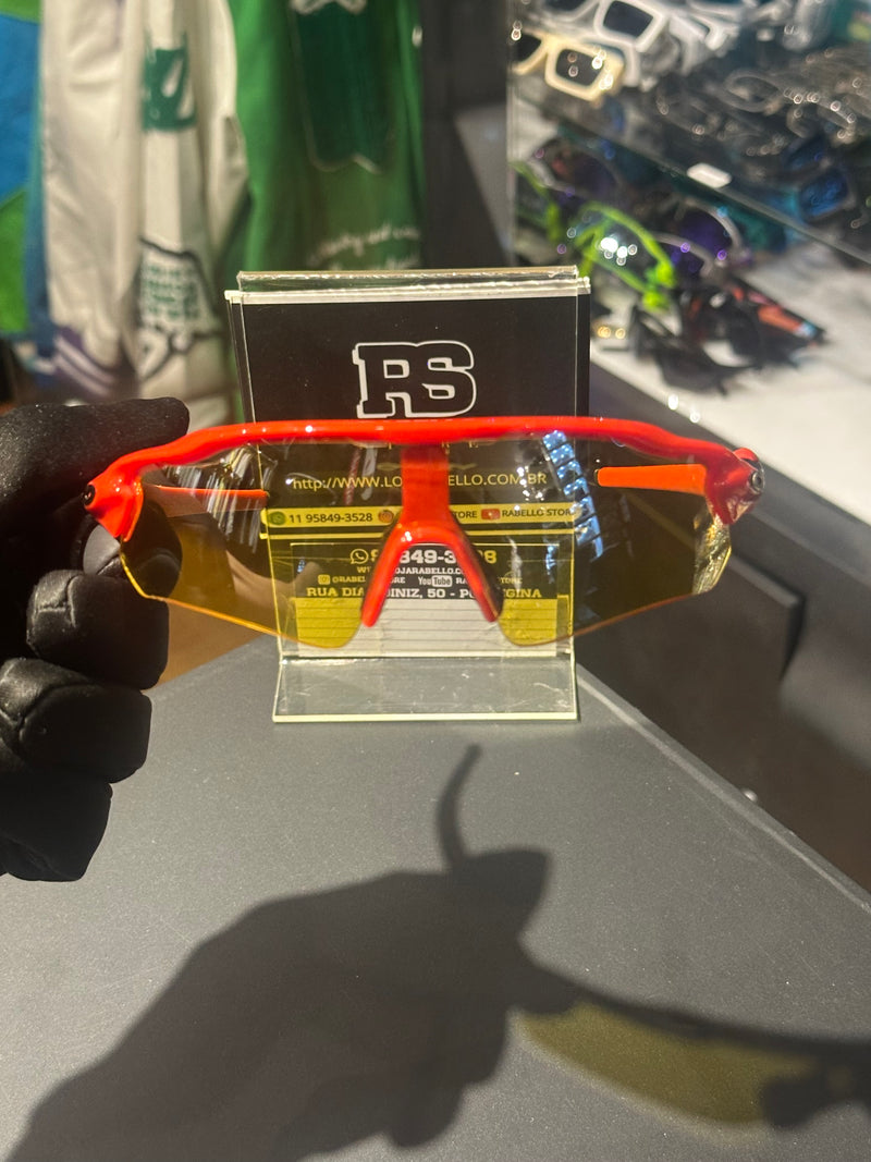 Óculos Oakley Radar Ev Vermelho Lente Amarela - Pronta Entrega