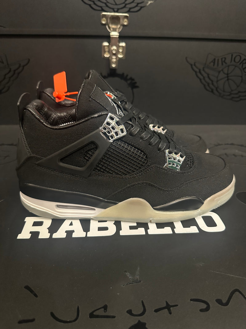 Tênis Nike Air Jordan 4 Eminem x Carhartt Black Chrome - Pronta Entrega