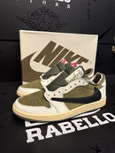 Tênis Nike Air Jordan 1 Retro Low SP Travis Scott "Medium Olive" - Pronta Entrega