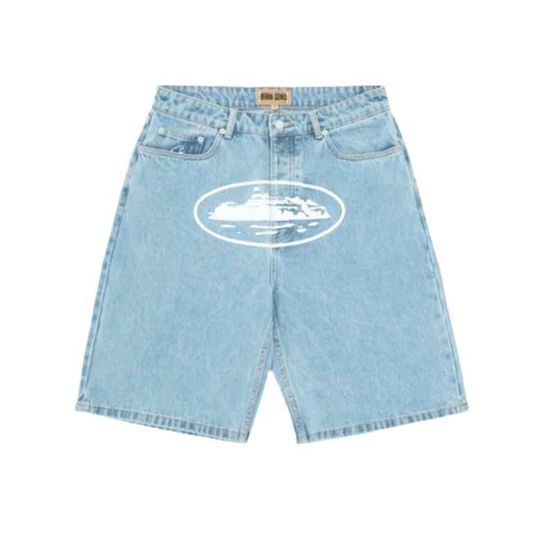 Shorts Corteiz Alcatraz Denim Washed - ENCOMENDA
