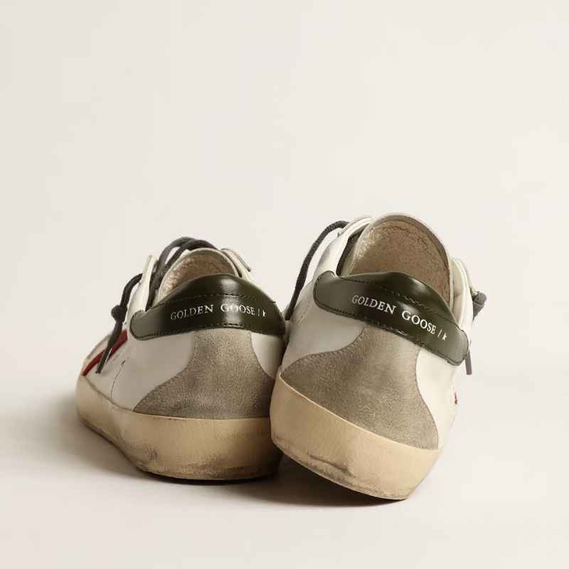 Golden Goose Super-Star White Red