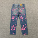 Calça Jeans Sp5der Pink Stars - Encomenda