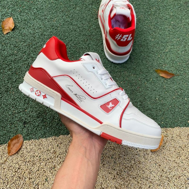 Louis Vuitton Trainer Bordeaux White Red - Encomenda