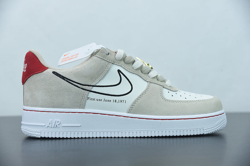 Nike Air Force 1 Low First Use Light Sail Red - Encomenda