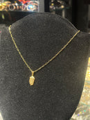 Corrente Cartier Banhada Pingente Jesus Cristo 60 CM - Pronta Entrega