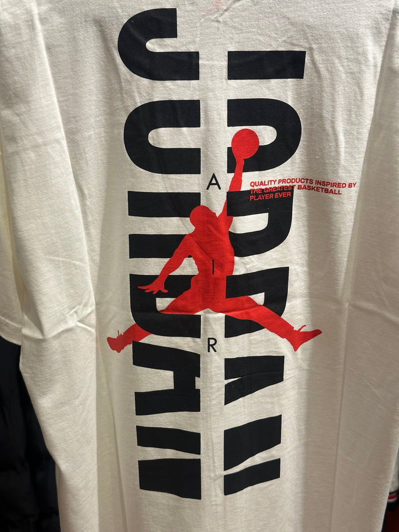 Camiseta Nike Air Jordan Cor Off White Black/Red - Pronta Entrega
