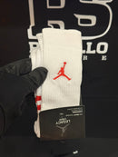 Meia Nike Air Jordan Cano Alto White/Red - Pronta Entregal