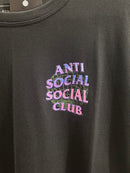 Camisa Anti Social Social Club Preta Logo World Pink/Green - Pronta Entrega
