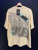 Camiseta Mixed Emotion Oversized Creme Angel - Pronta Entrega