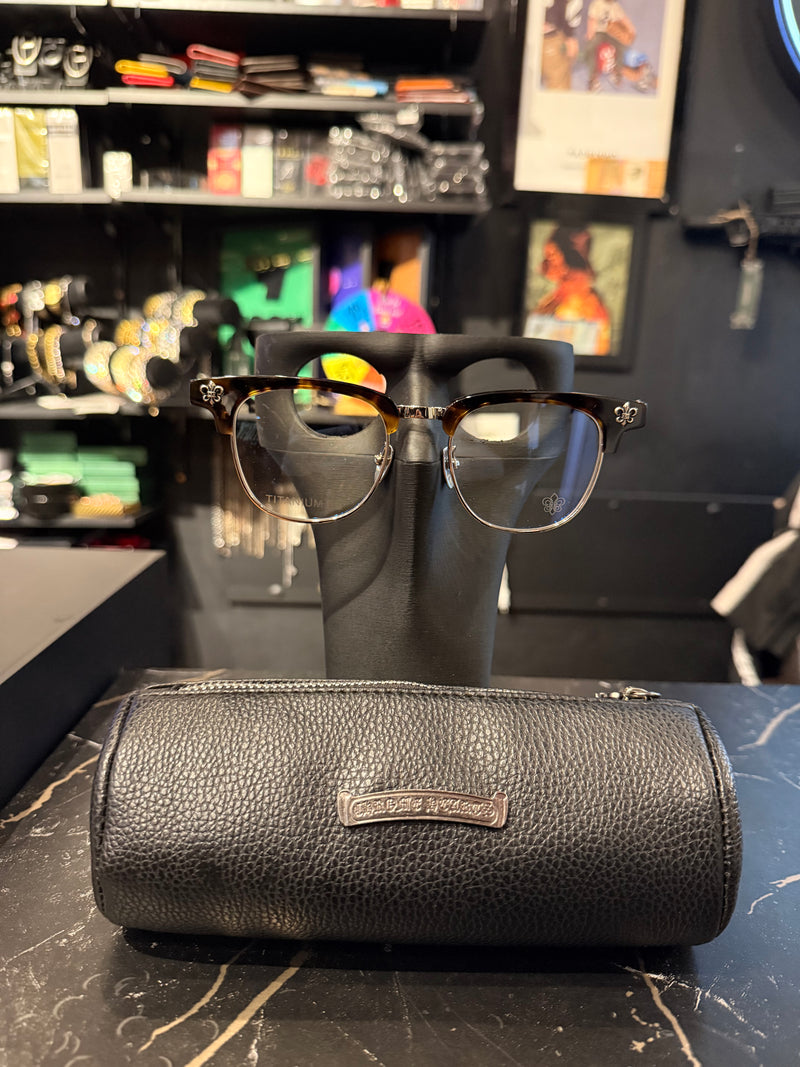 Óculos Chrome Hearts Brownline Half Frame - Pronta Entrega