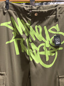 Calça Sarja Minus Two Verde Logo Verde - Pronta Entrega