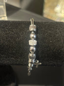 Pulseira Prata Multi Berloques Cravejados - Pronta Entrega