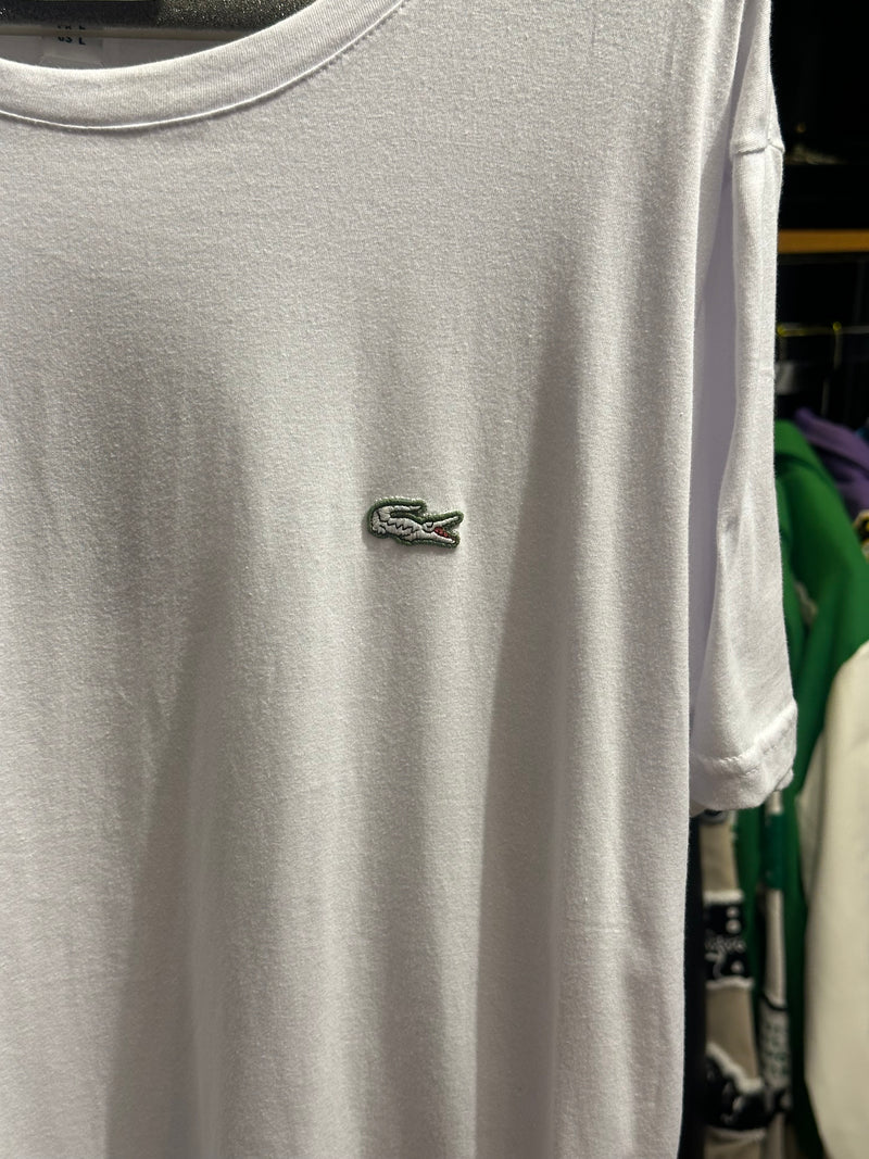 Camisa Lacoste Branca Lisa - Pronta Entrega