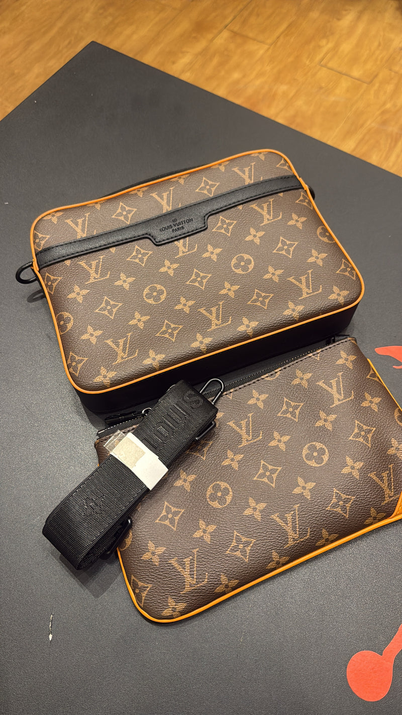 Bolsa Louis Vuitton Bag Trio Messenger Cobalt Marrom - Pronta Entrega