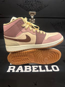 Tênis Nike Air Jordan 1 Mid Dark Pony Smoke Mauve - Pronta Entrega