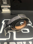 Cinto Feminino Louis Vuitton Initiales Damier Graphite 115 CM Logo Black - Pronta Entrega